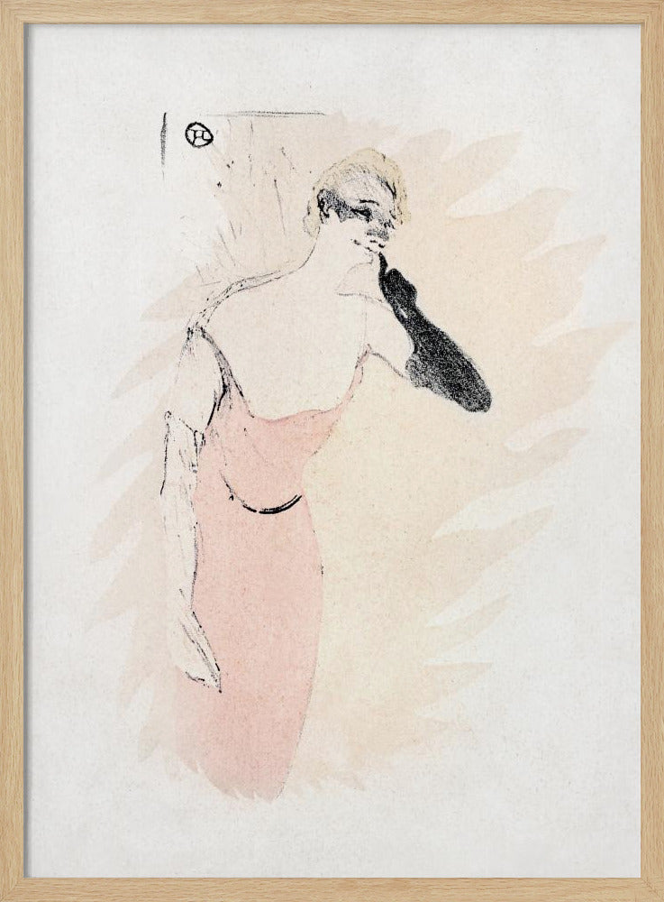 Yvette Guilbert In columbine a Pierrot (1894) - Poster / Art Print