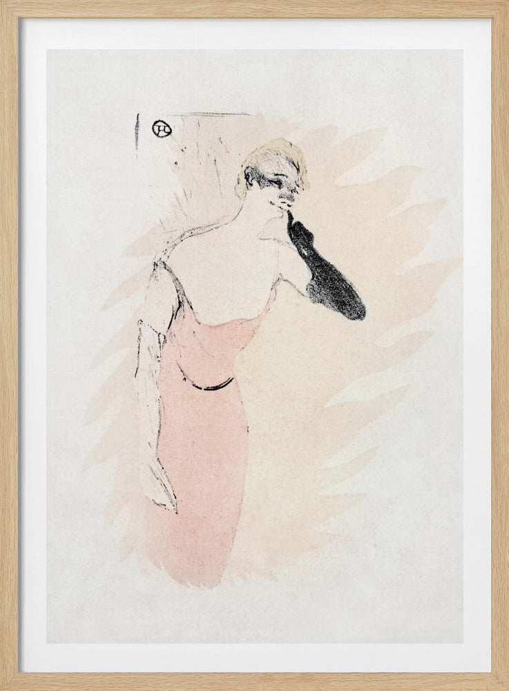 Yvette Guilbert In columbine a Pierrot (1894) - Poster / Art Print