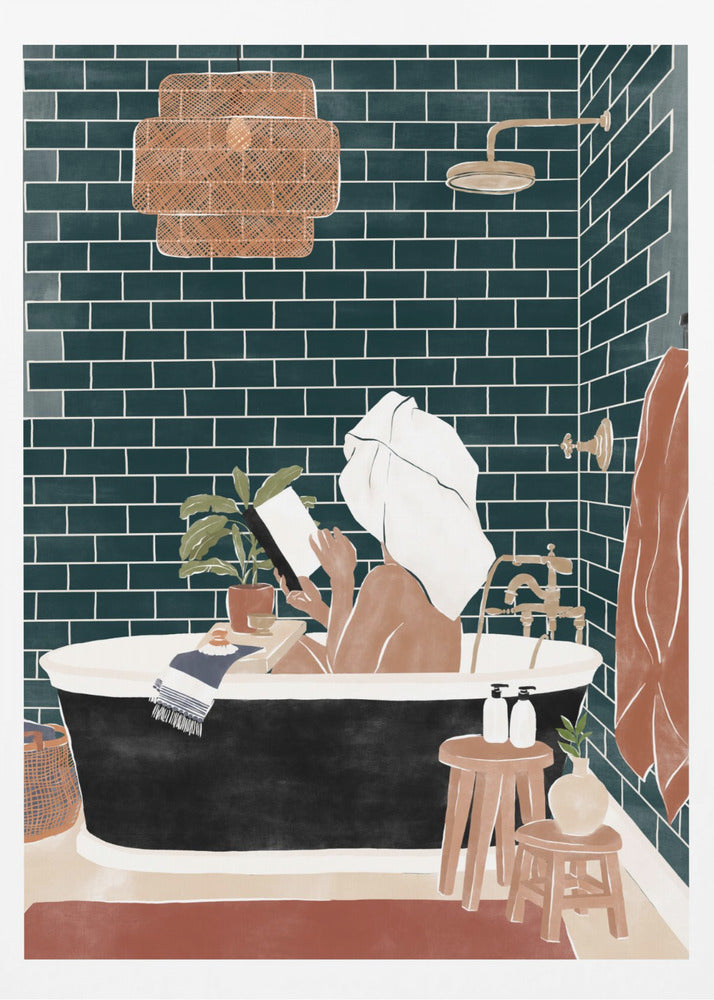 Bathroom Babe - Poster / Art Print