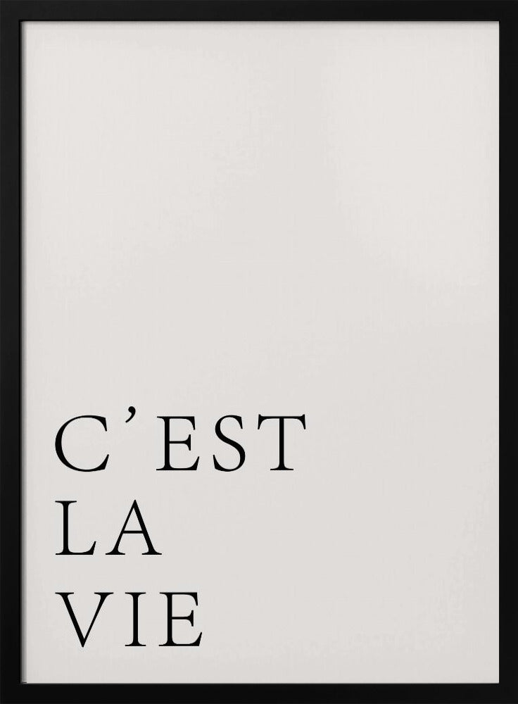 C'est La Vie - Poster / Art Print