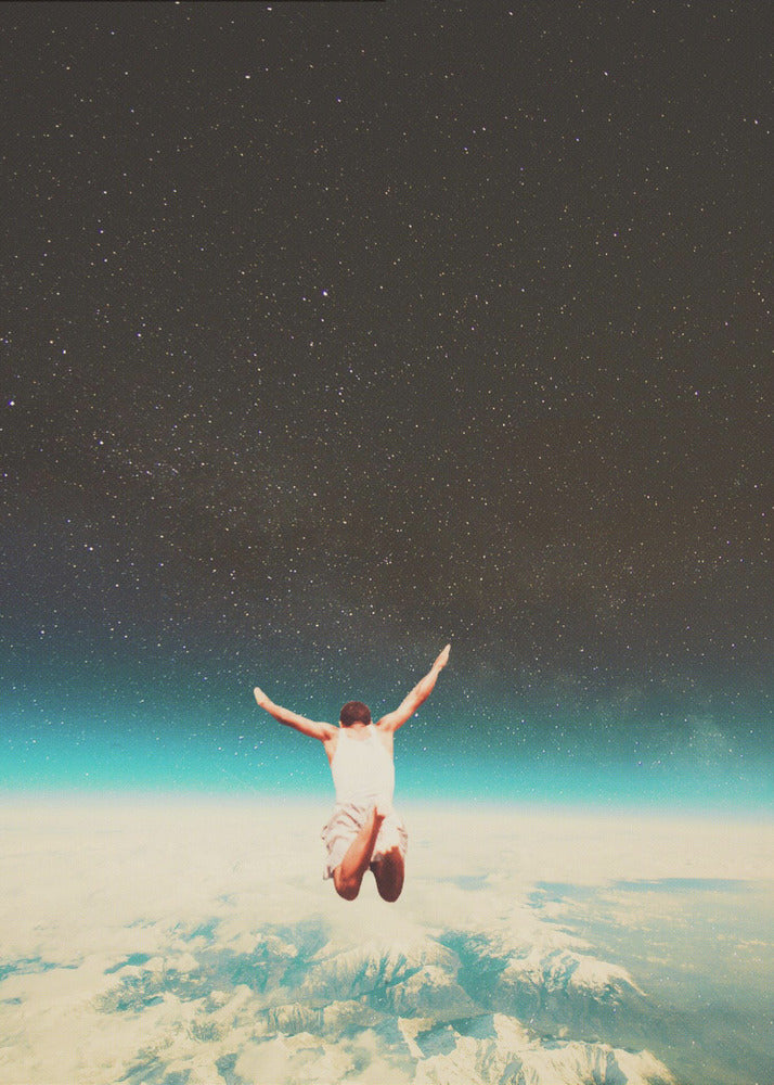 Falling With a Hidden Smile - Poster / Art Print