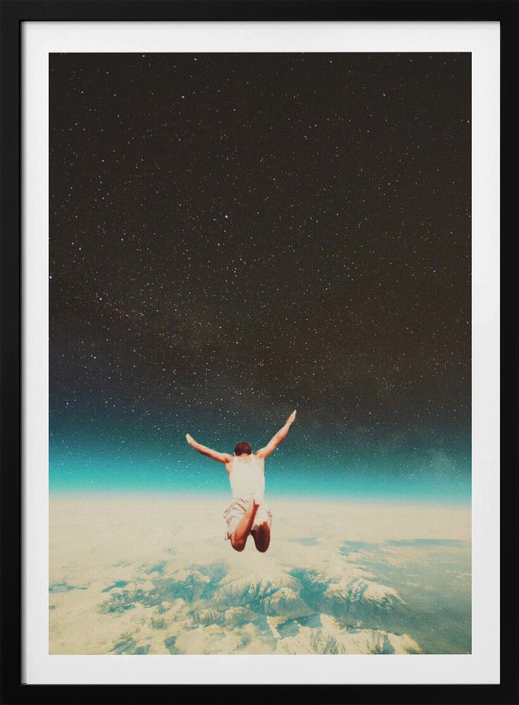 Falling With a Hidden Smile - Poster / Art Print