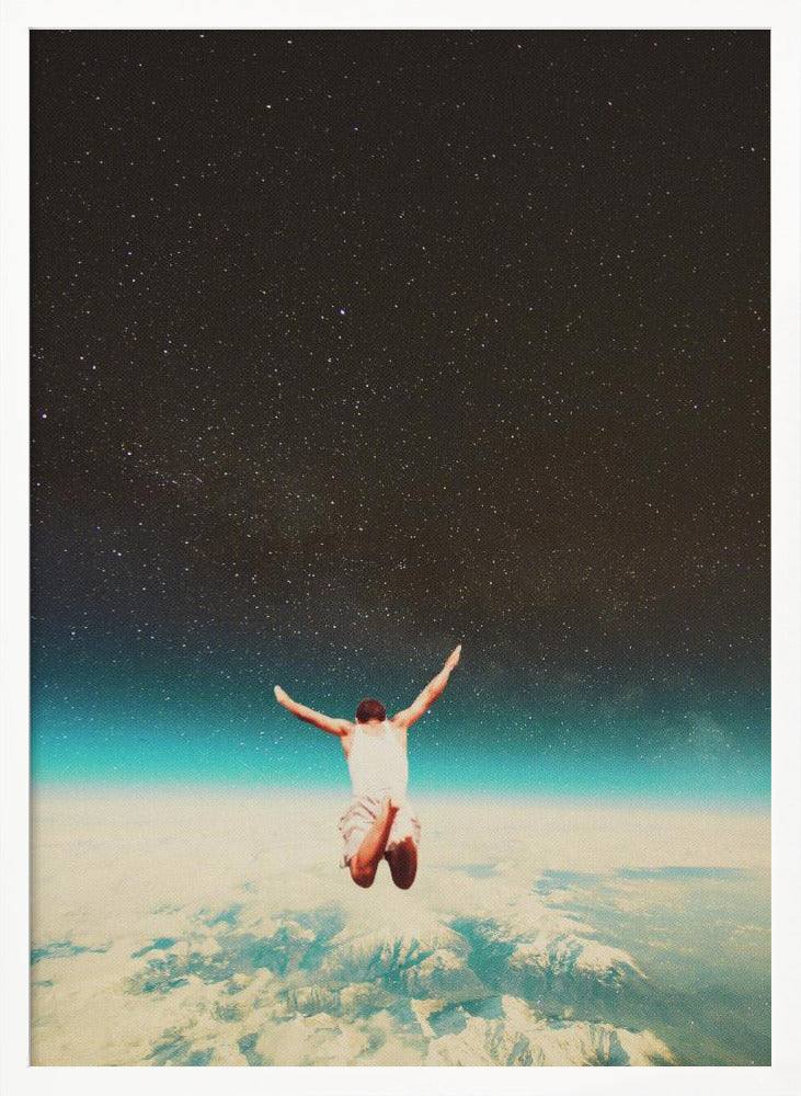 Falling With a Hidden Smile - Poster / Art Print