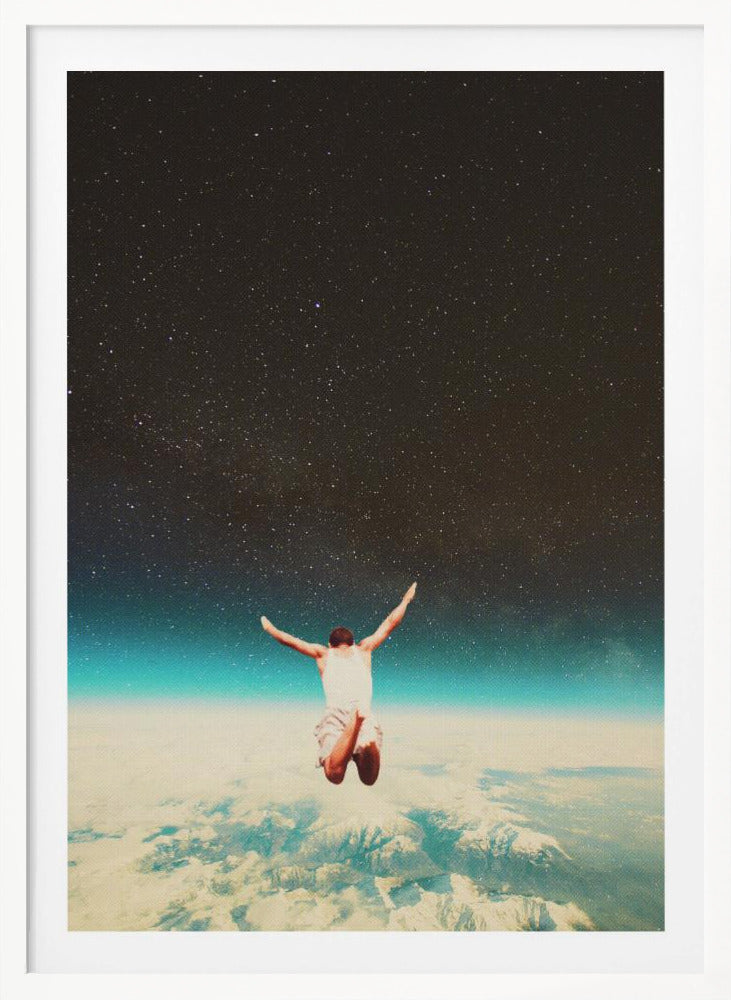 Falling With a Hidden Smile - Poster / Art Print