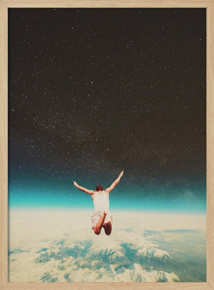 Falling With a Hidden Smile - Poster / Art Print