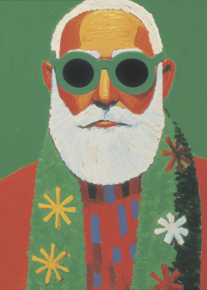 Holiday Santa - Poster / Art Print