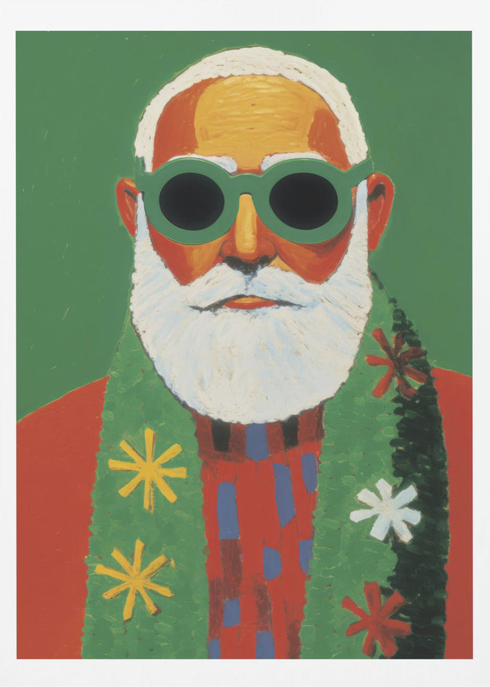 Holiday Santa - Poster / Art Print