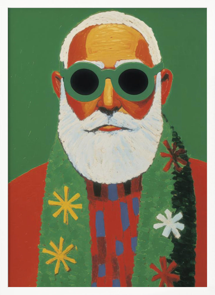 Holiday Santa - Poster / Art Print