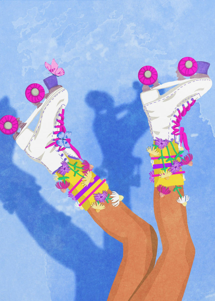Skate like a Girl - Poster / Art Print