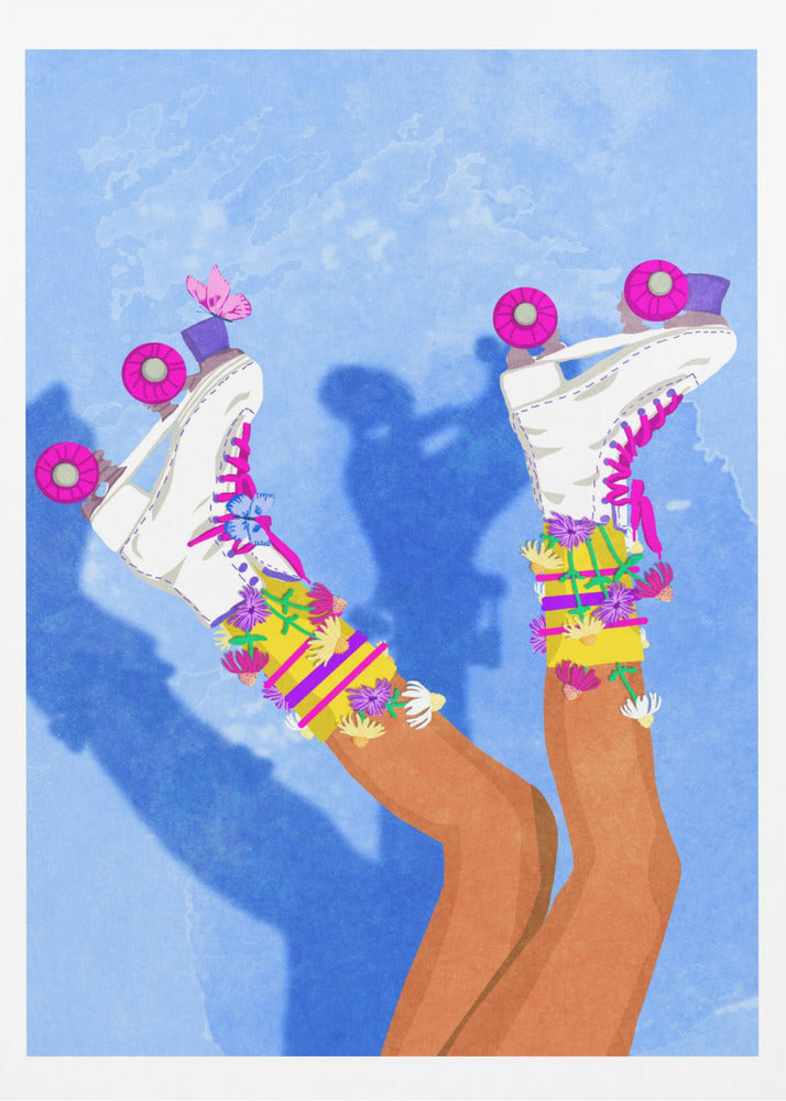 Skate like a Girl - Poster / Art Print