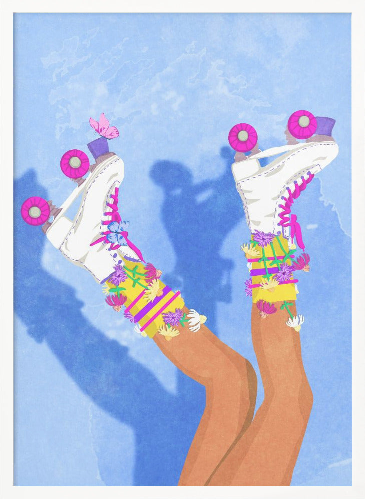 Skate like a Girl - Poster / Art Print