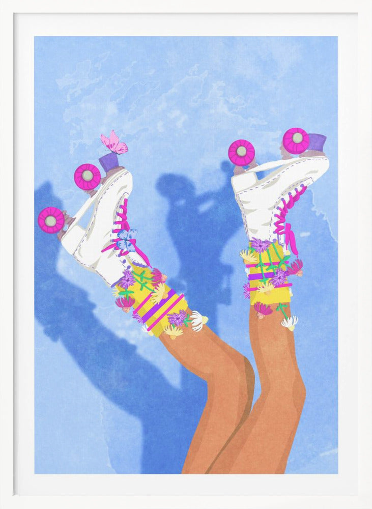 Skate like a Girl - Poster / Art Print