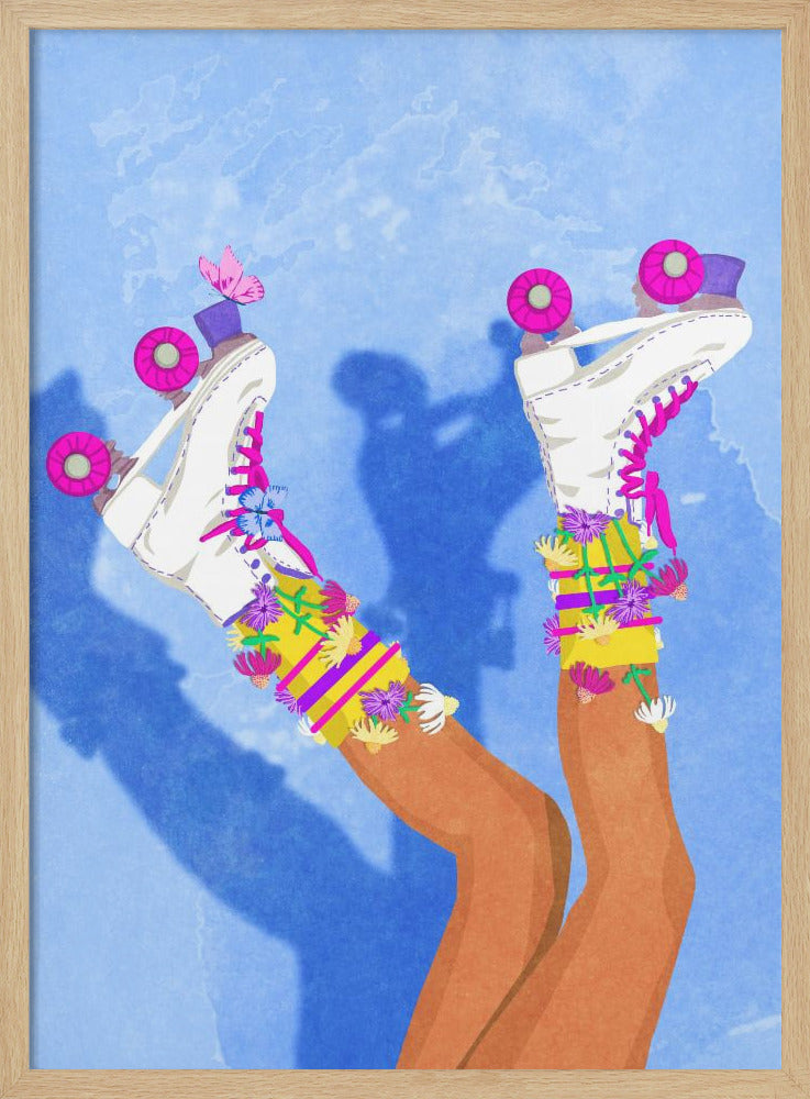 Skate like a Girl - Poster / Art Print