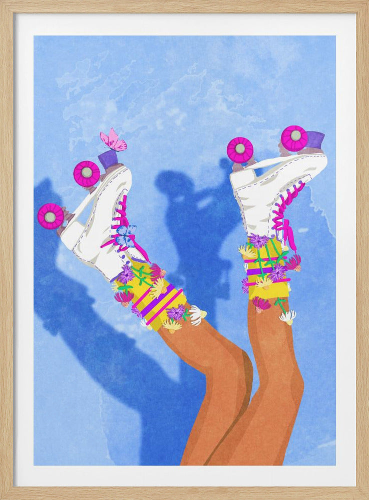 Skate like a Girl - Poster / Art Print