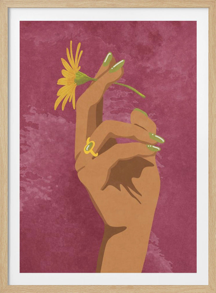 Smoking Flower - Poster / Art Print