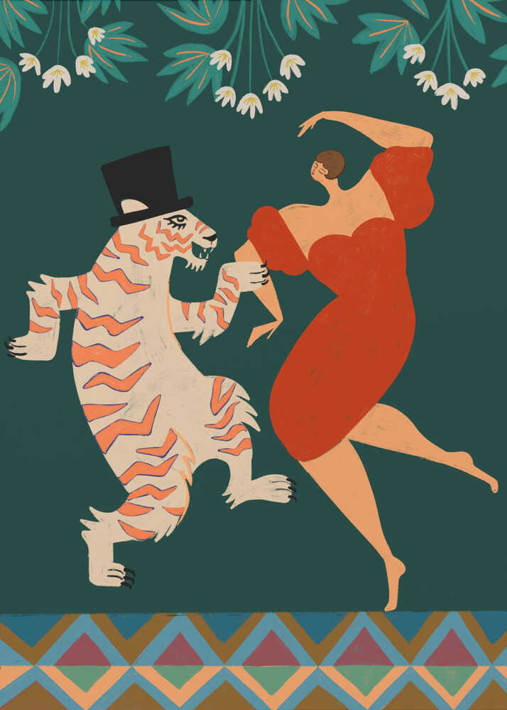 A Date With a Wild Cat - Poster / Art Print
