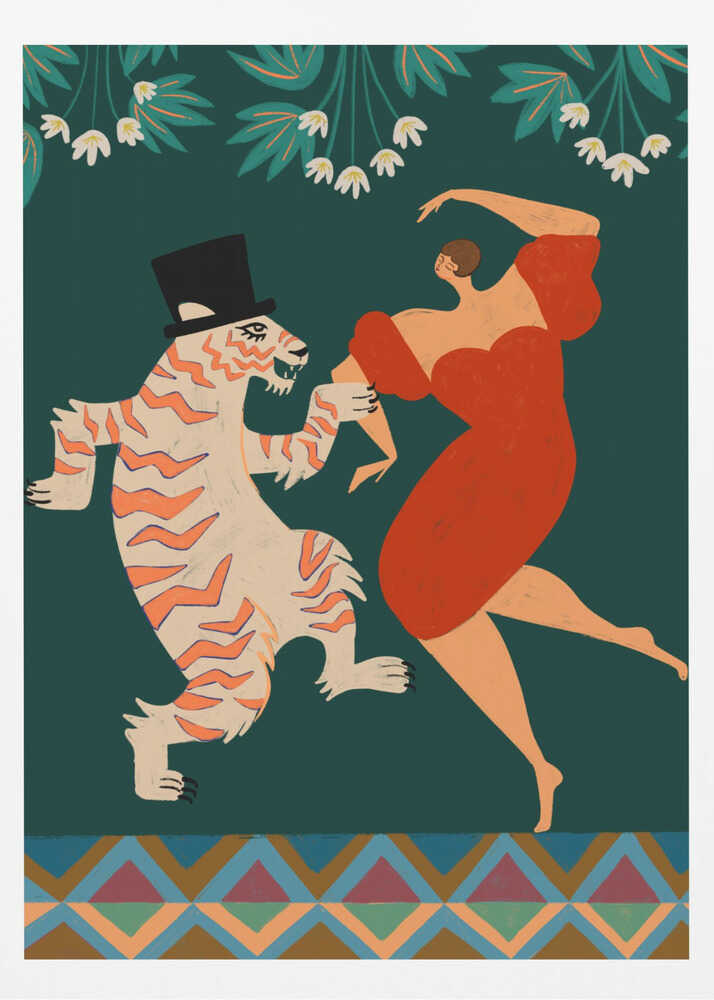A Date With a Wild Cat - Poster / Art Print