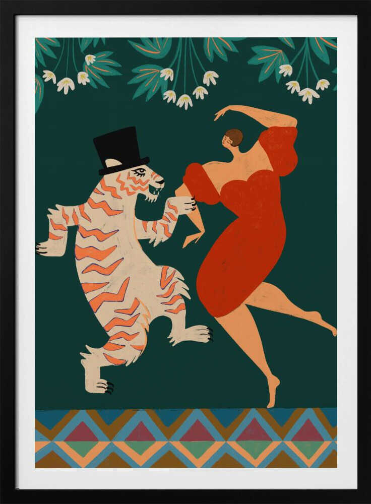 A Date With a Wild Cat - Poster / Art Print