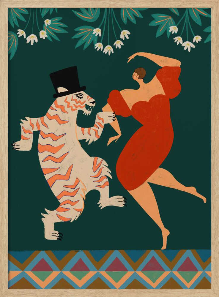 A Date With a Wild Cat - Poster / Art Print