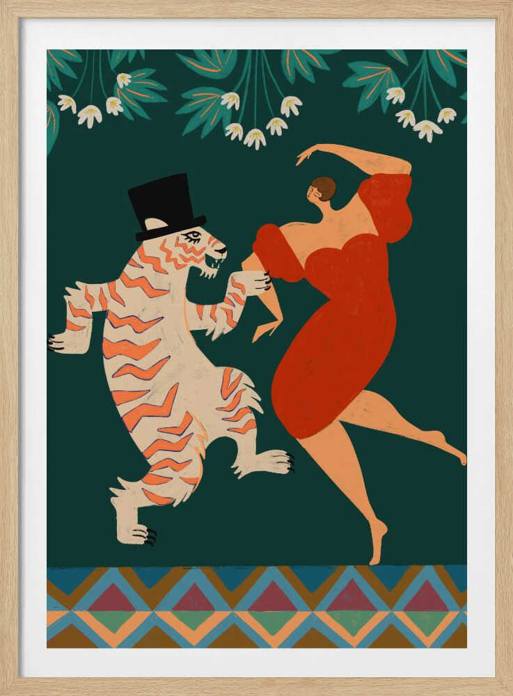 A Date With a Wild Cat - Poster / Art Print