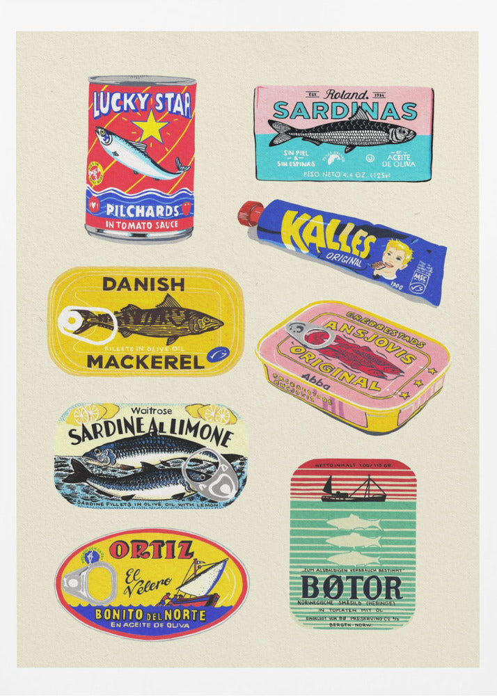 Canned Fish - Poster / Art Print
