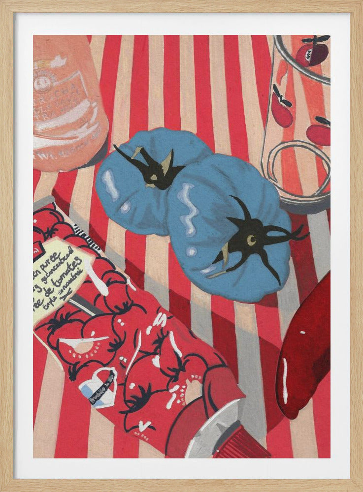 Blue Tomatoes - Poster / Art Print