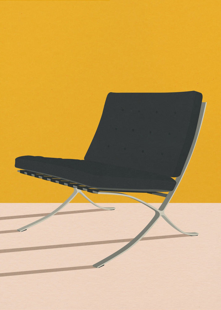 Barcelona Chair By Mies Van Der Rohe - Poster / Art Print