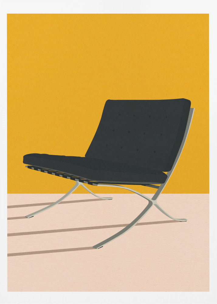 Barcelona Chair By Mies Van Der Rohe - Poster / Art Print