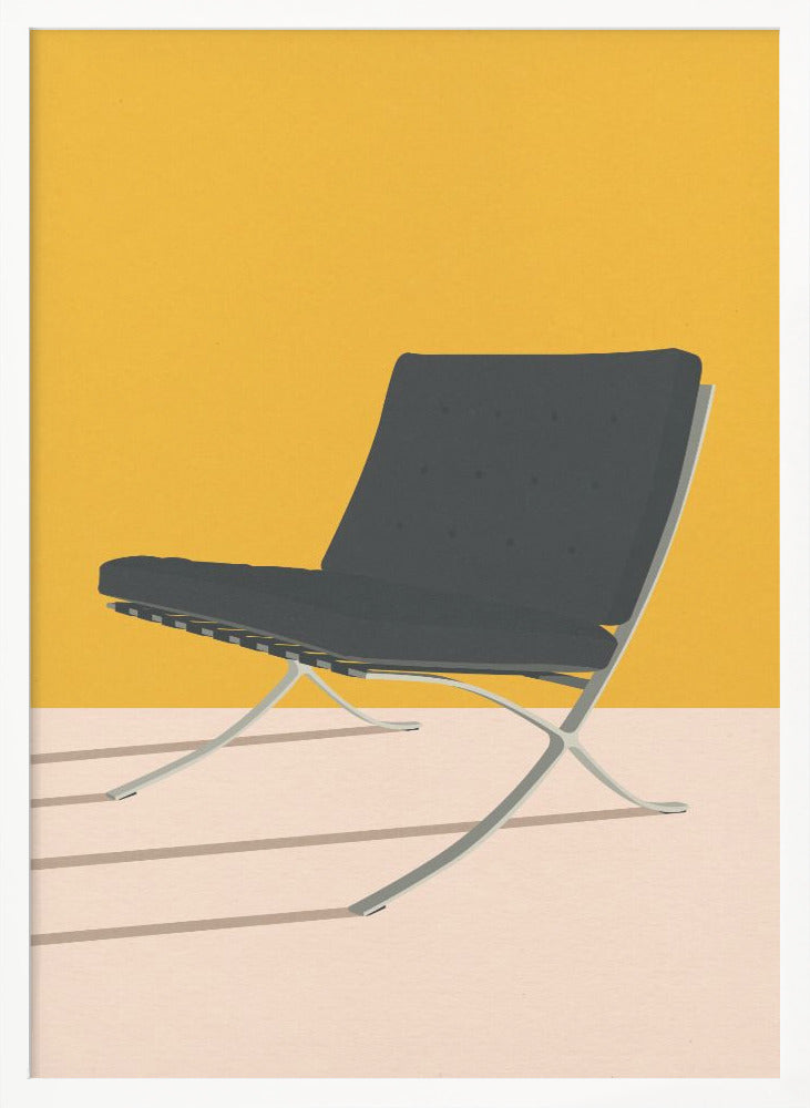 Barcelona Chair By Mies Van Der Rohe - Poster / Art Print