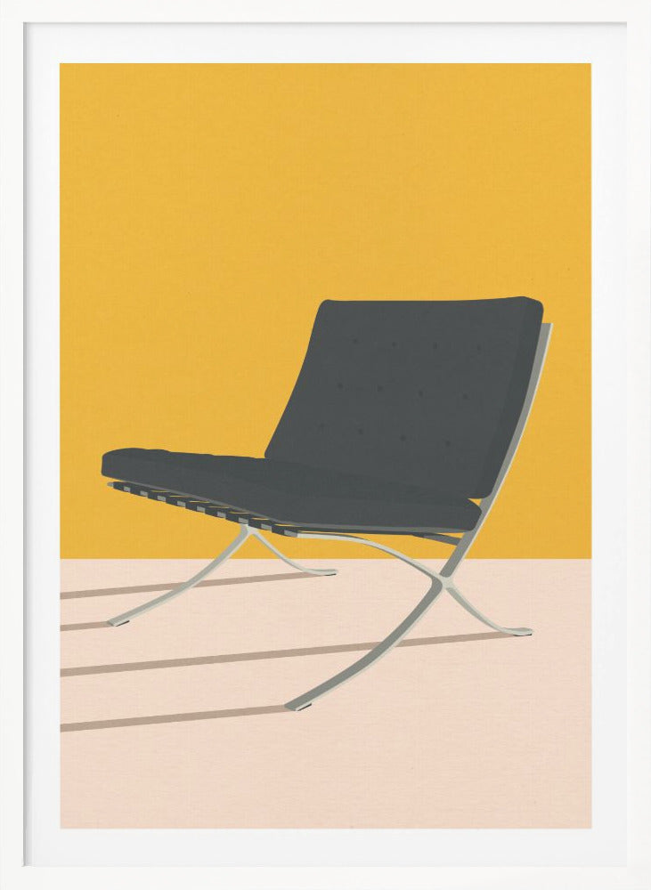 Barcelona Chair By Mies Van Der Rohe - Poster / Art Print