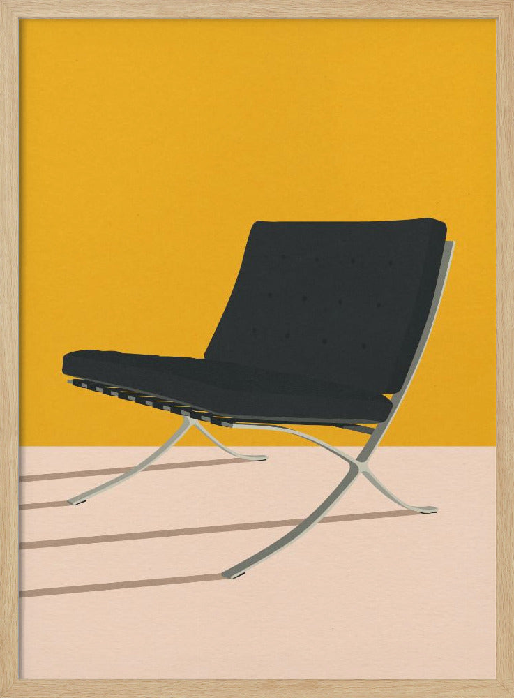 Barcelona Chair By Mies Van Der Rohe - Poster / Art Print