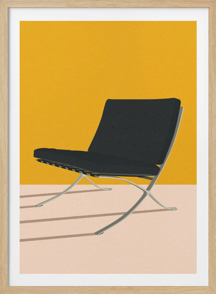 Barcelona Chair By Mies Van Der Rohe - Poster / Art Print