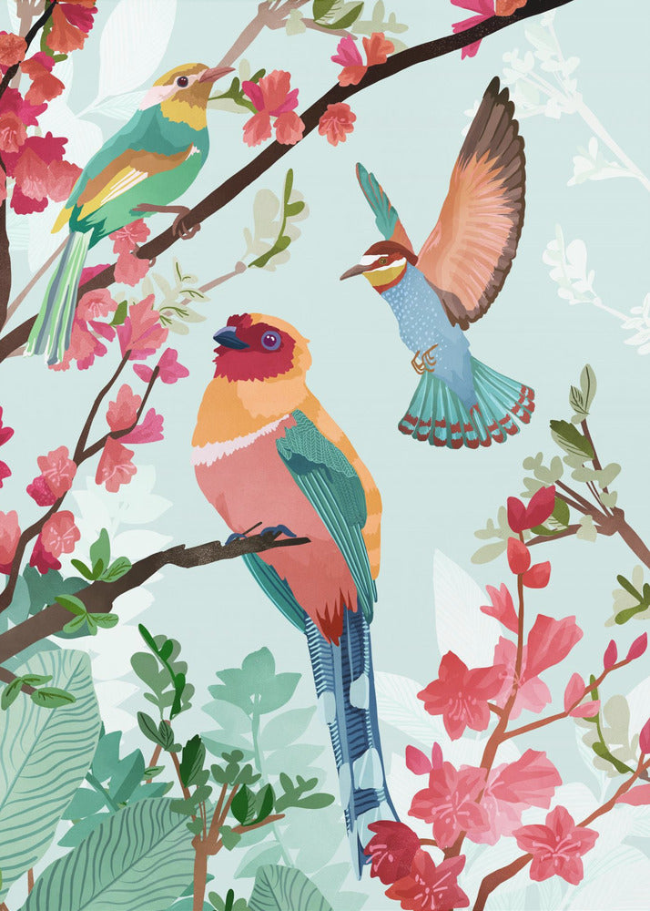 Birds of Summer - Poster / Art Print
