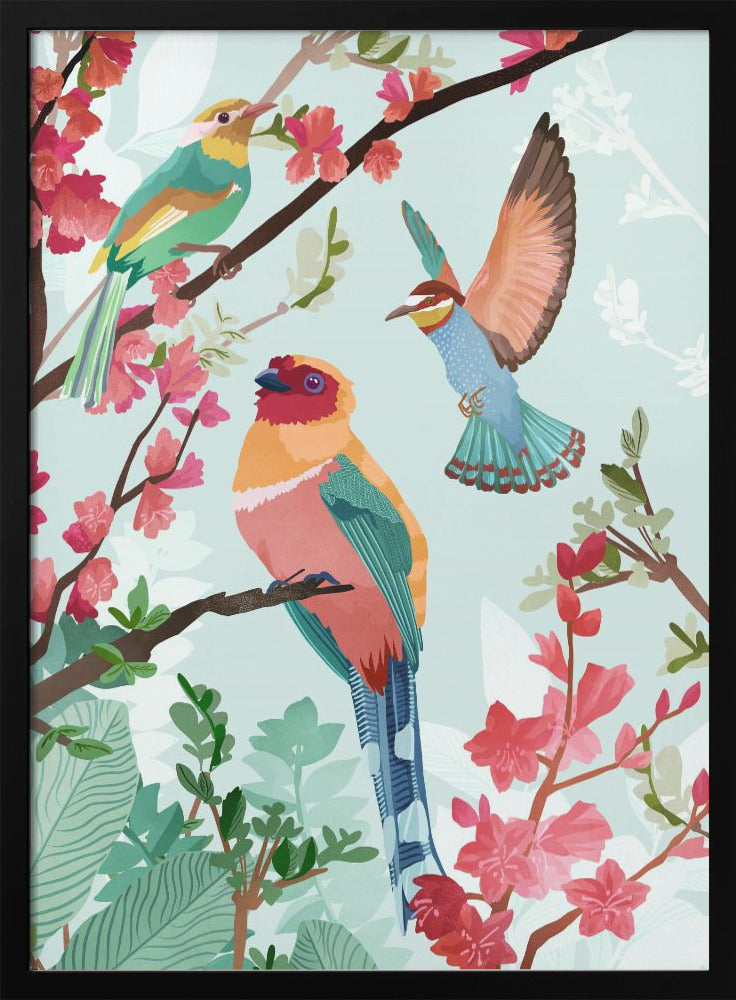 Birds of Summer - Poster / Art Print