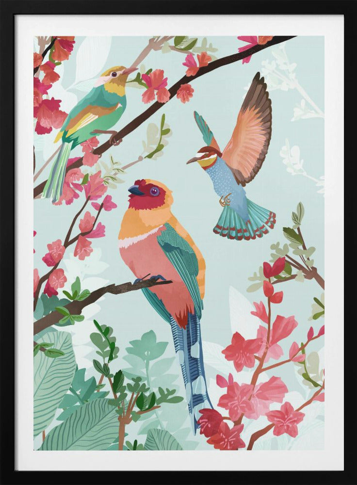 Birds of Summer - Poster / Art Print