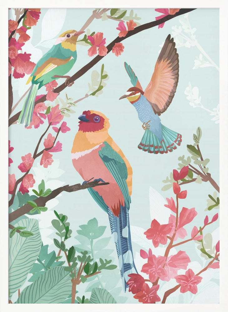Birds of Summer - Poster / Art Print