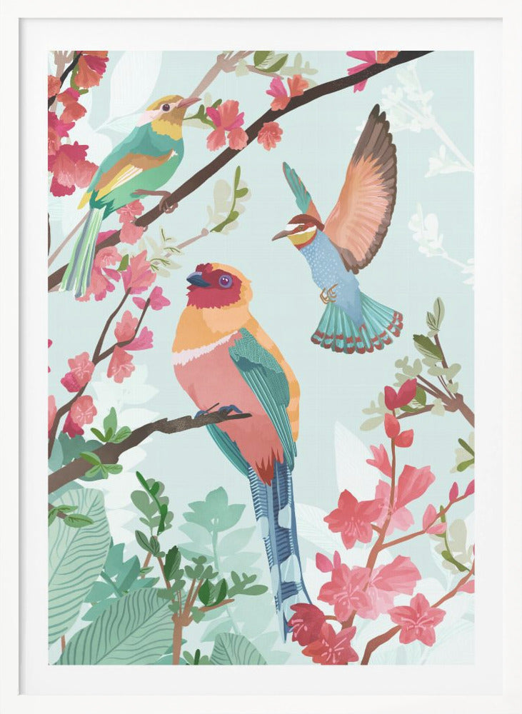 Birds of Summer - Poster / Art Print