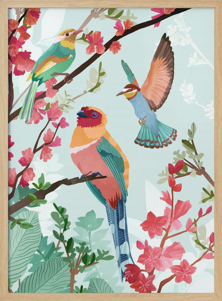 Birds of Summer - Poster / Art Print