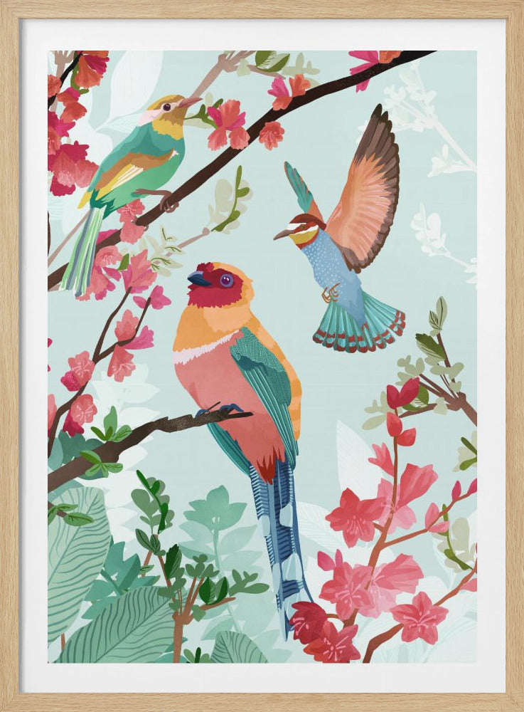 Birds of Summer - Poster / Art Print