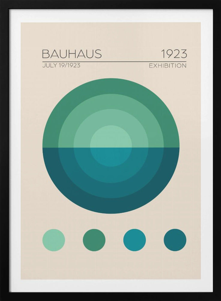 Bauhaus Mavi Daire - Poster / Art Print