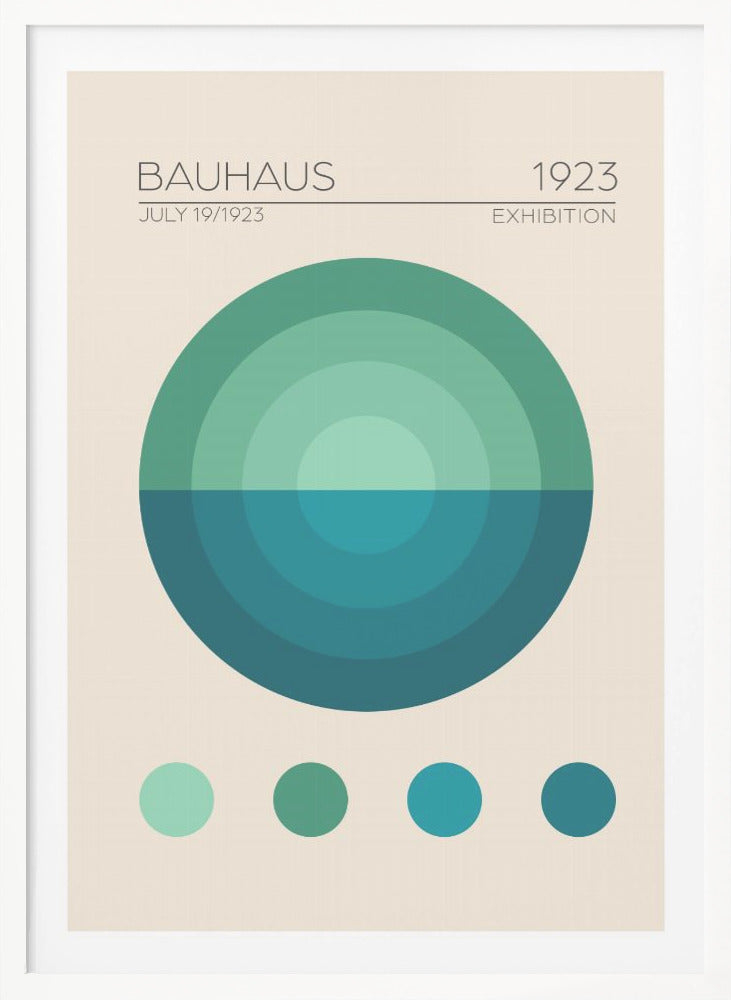Bauhaus Mavi Daire - Poster / Art Print