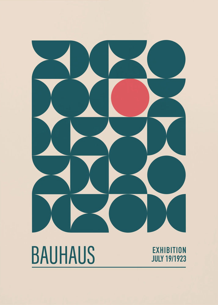 Bauhaus Mavi Kureler - Poster / Art Print
