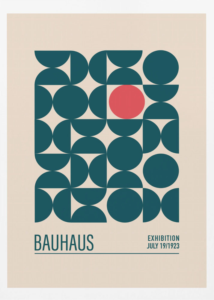 Bauhaus Mavi Kureler - Poster / Art Print
