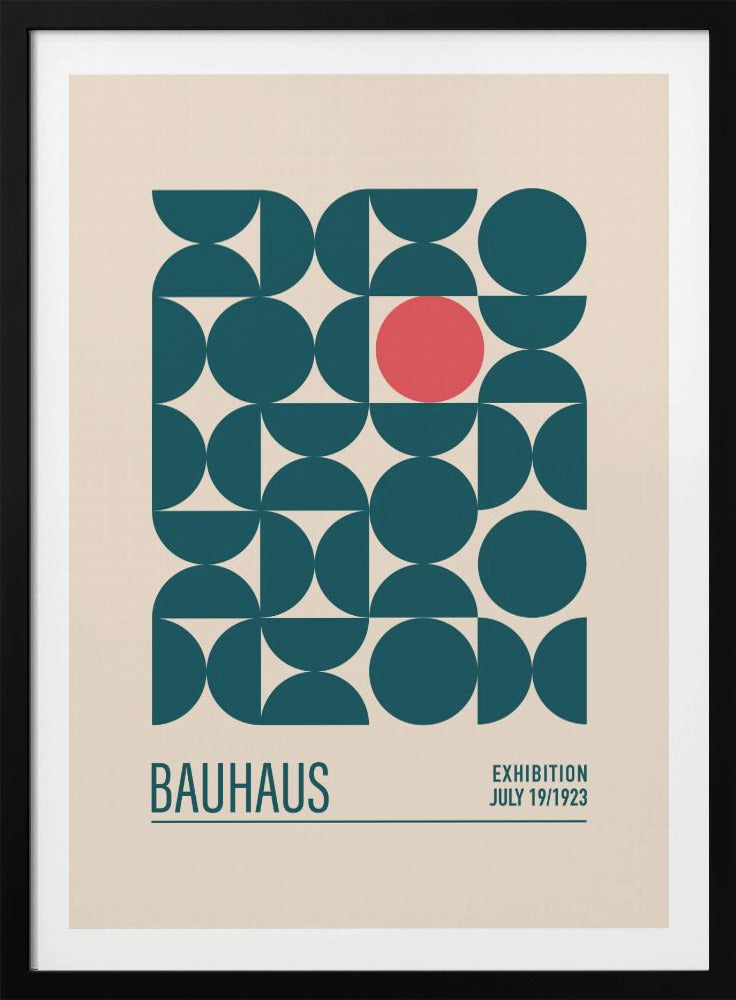 Bauhaus Mavi Kureler - Poster / Art Print