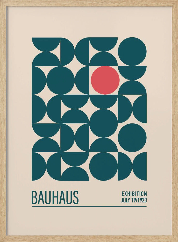 Bauhaus Mavi Kureler - Poster / Art Print