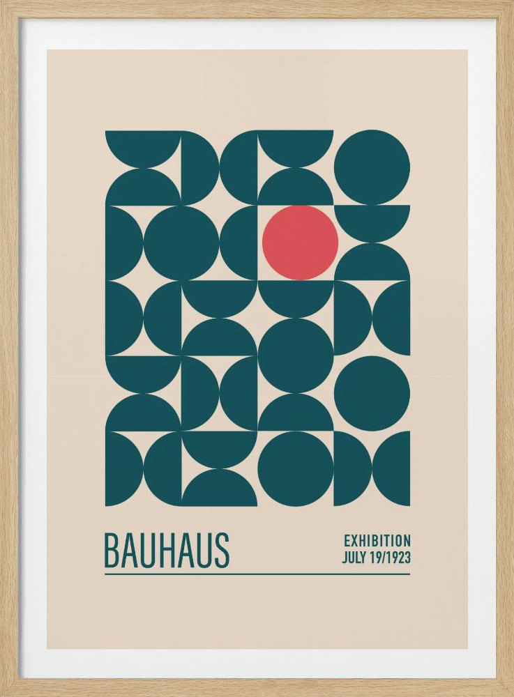 Bauhaus Mavi Kureler - Poster / Art Print
