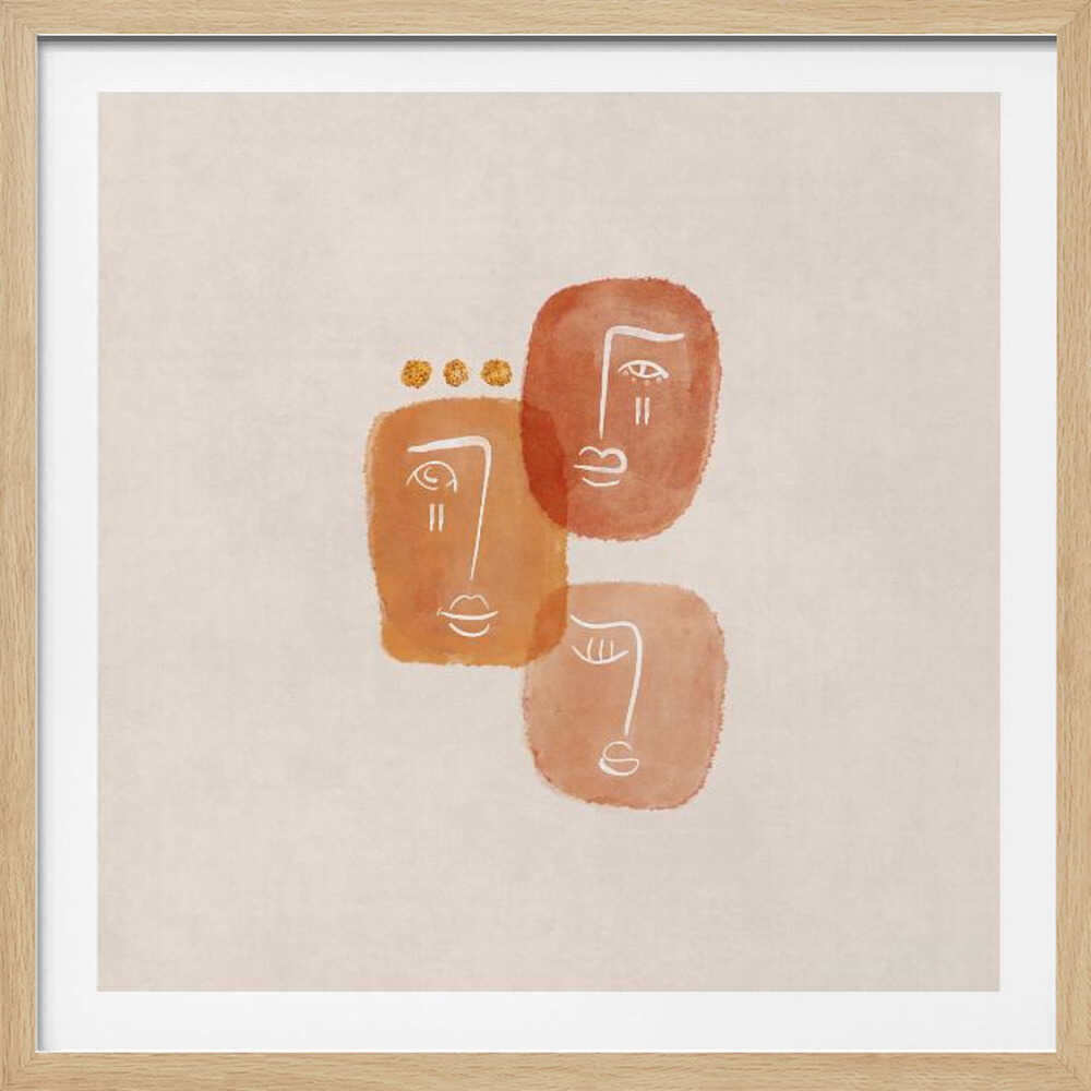 Faces in Harmony - Poster / Art Print