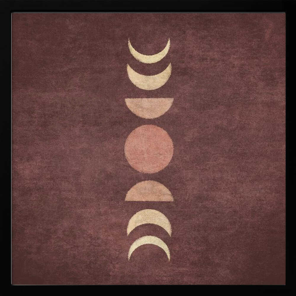 Lunar Phases Alignment - Poster / Art Print