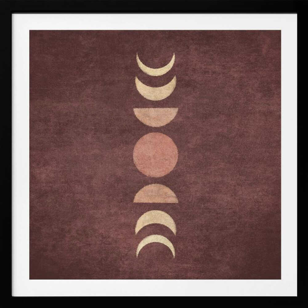 Lunar Phases Alignment - Poster / Art Print