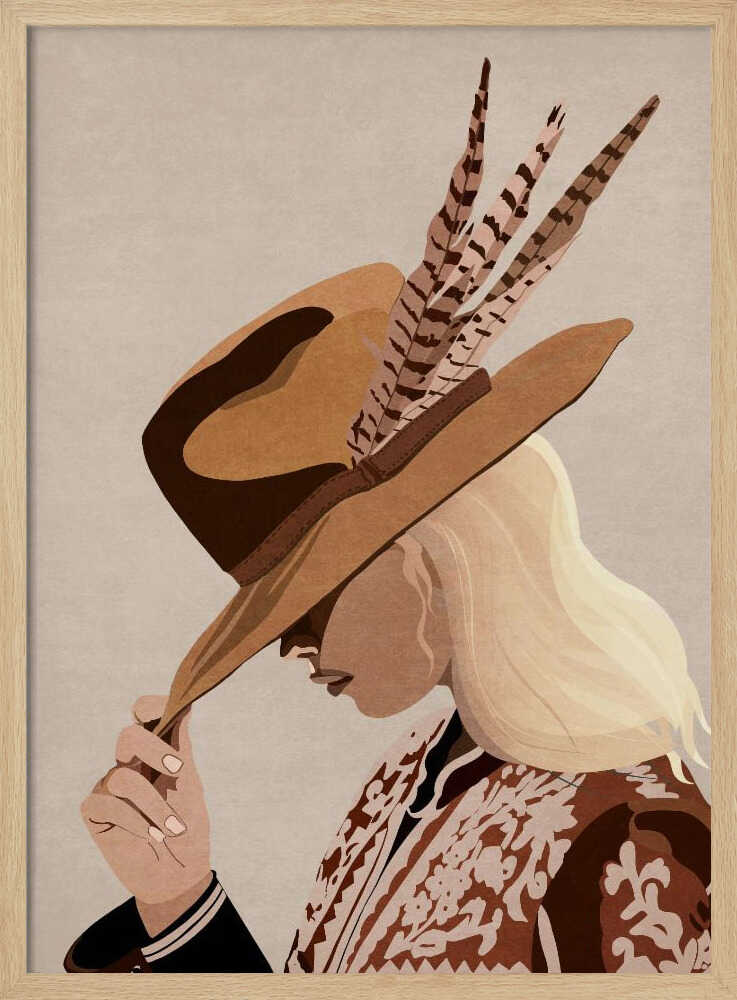 Feathered Elegance - Poster / Art Print